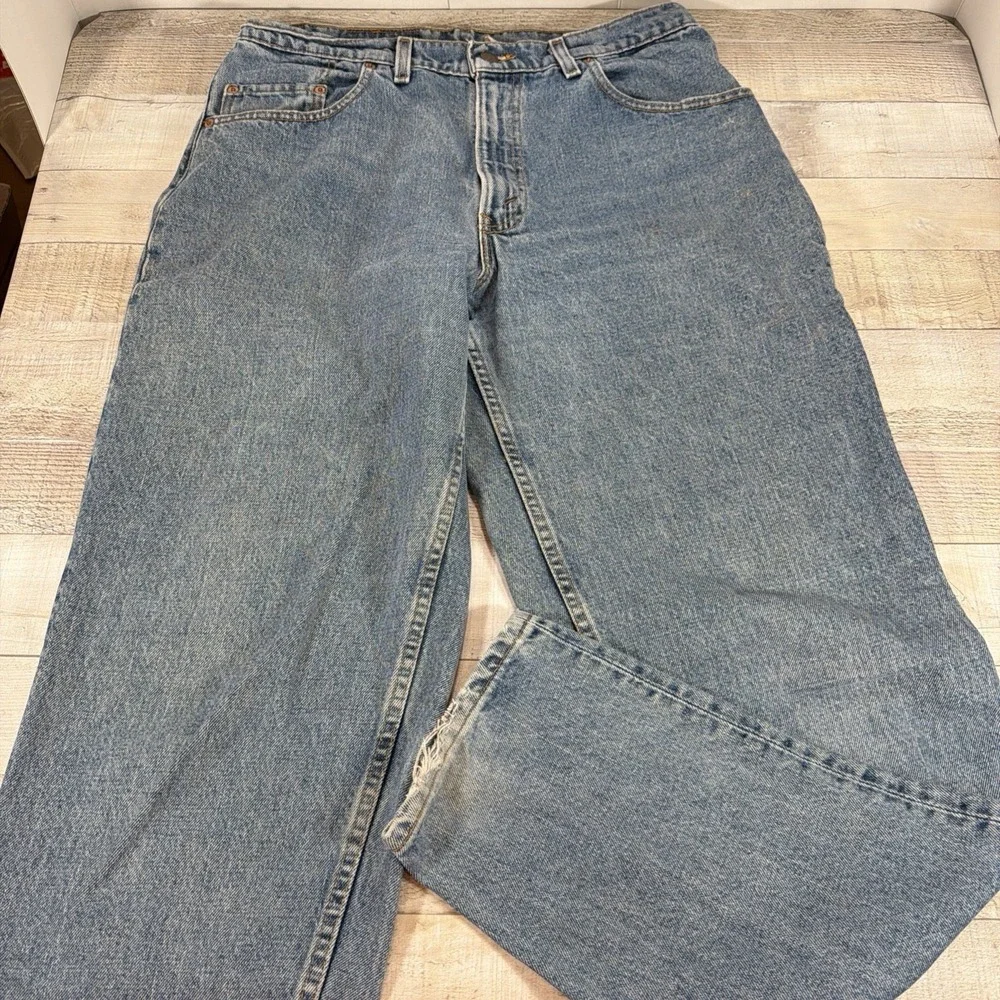 Vintage 90s Levi's 560 Jeans 34x36 Made USA Loose Tapered Red Tab Denim